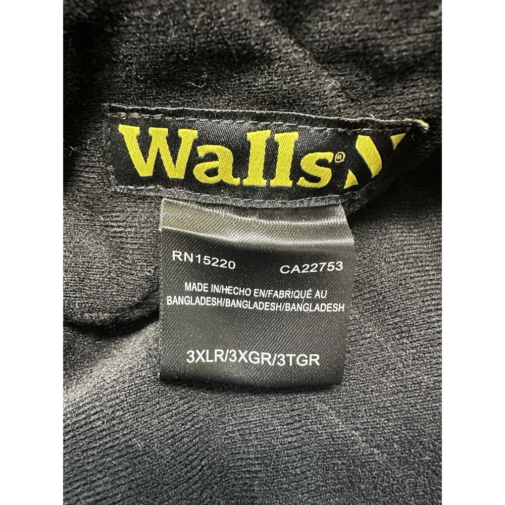 NEW Walls Insulated Hooded Duck Jacket Mens 3XL Heavyweight Black Canvas Winter